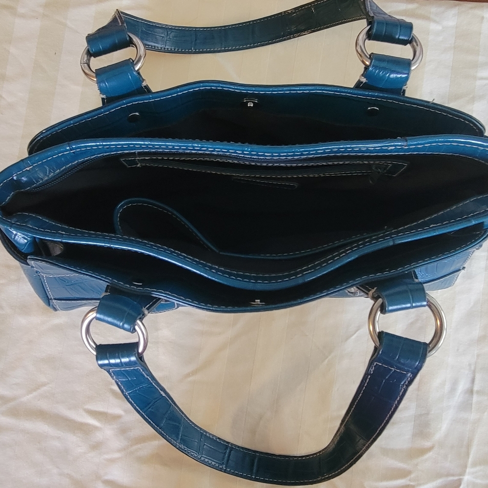 East 5th Crocodile Embossed Faux leather purse - Picture 3 of 3